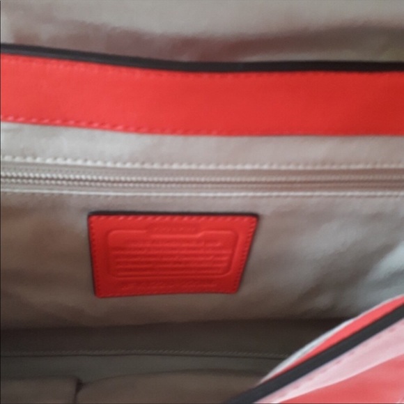 Coach Legacy Romy Perforated Leather Watermelon Satchel 22386 - Picture 7 of 8